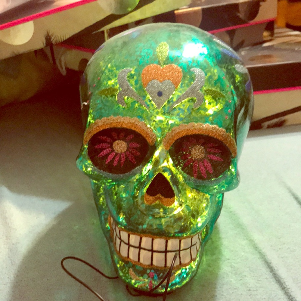 Light-up sugar skull